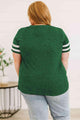 Vanessa Plus Size Striped V-Neck T-Shirt