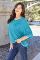 Dolores Round Neck Drop Shoulder Blouse