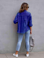 Esperanza Distressed Drop Shoulder Jacket