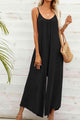 Carolina Spaghetti Strap Scoop Neck Jumpsuits