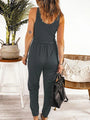 Ana Full Size Tie Waist Sleeveless Jumpsuits