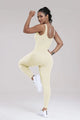 Yuddy Wide Strap Sleeveless Active Jumpsuits