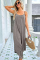 Ritta Round Neck Pocketed Sleeveless Jumpsuits