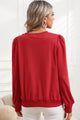 Alisha Merry Ruff Sleeve Buttoned Sweater - Vestir en Moda