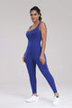 Yuddy Wide Strap Sleeveless Active Jumpsuits
