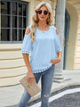 Teresa Cold Shoulder Half Sleeve Blouse