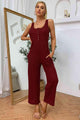 Amoura Sleeveless Straight Leg Jumpsuit - Vestir en Moda