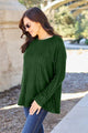 Valeria Ribbed Round Neck Long Sleeve Sweater