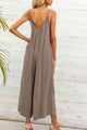 Carolina Spaghetti Strap Scoop Neck Jumpsuits