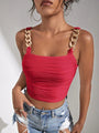 Leticia Chain Detail Square Neck Tank