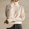 Fanny Geometric Turtleneck Long Sleeve Sweater