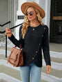 Tatiana Round Neck Long Sleeve Blouse