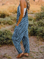 Fior Full Size Printed V-Neck Sleeveless Jumpsuits