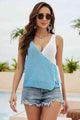 Camila Contrast Tied Knit Tank Tops - Vestir en Moda