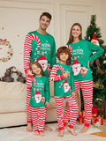 Cartoon Santa Claus Letter Print Dad Christmas Pajamas - Vestir en Moda