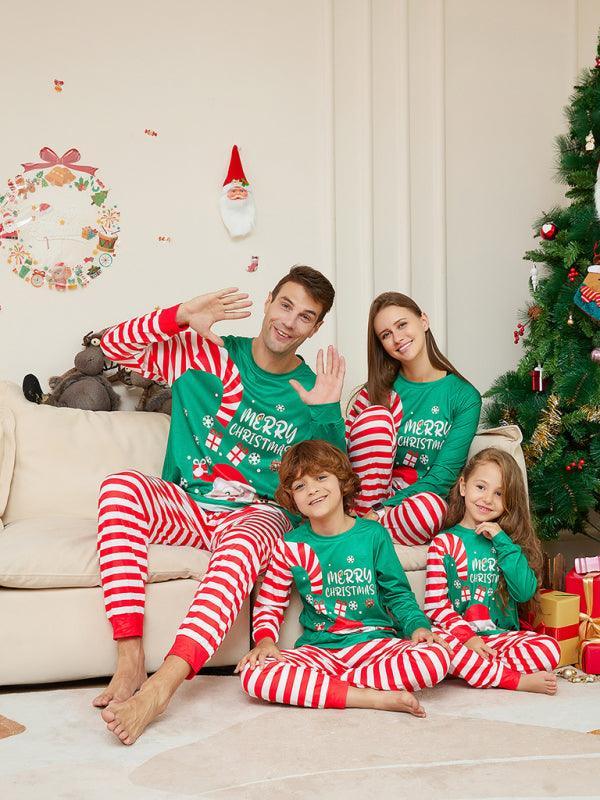Cartoon Santa Claus Letter Print Dad Christmas Pajamas - Vestir en Moda