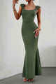 Samira Cap Sleeve Scoop Neck Maxi Dress - Vestir en Moda