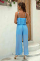 Jovie Spaghetti Strap Wide Leg Jumpsuit - Vestir en Moda