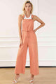 Suriver Drawstring Overalls with Pockets Jumpsuits