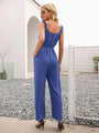 Beba Round Neck Sleeveless Jumpsuits with