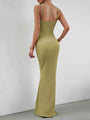 Treasure Straight Neck Sleeveless Maxi Dress - Vestir en Moda