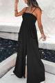 Jamie Spaghetti Strap Smocked Jumpsuit with Pockets - Vestir en Moda