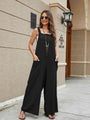 Jaqueline Square Neck Sleeveless Jumpsuits
