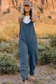 Carolina Double Take  V-Neck Sleeveless Jumpsuits