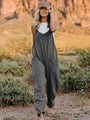 Viviana Double Size Sleeveless V-Neck Pocketed Jumpsuits