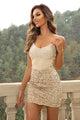 Dakota Sequin Spaghetti Strap Bodycon Elegant Dress - Vestir en Moda