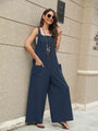 Jaqueline Square Neck Sleeveless Jumpsuits