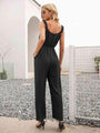 Beba Round Neck Sleeveless Jumpsuits with