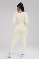 Susan Square Neck Long Sleeve Active Jumpsuits