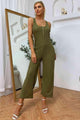 Amoura Sleeveless Straight Leg Jumpsuit - Vestir en Moda