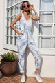 Giorgina Tie-Dye Sleeveless Jumpsuits with Pockets