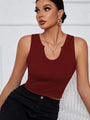 Fernanda Notched Neck Tank Top