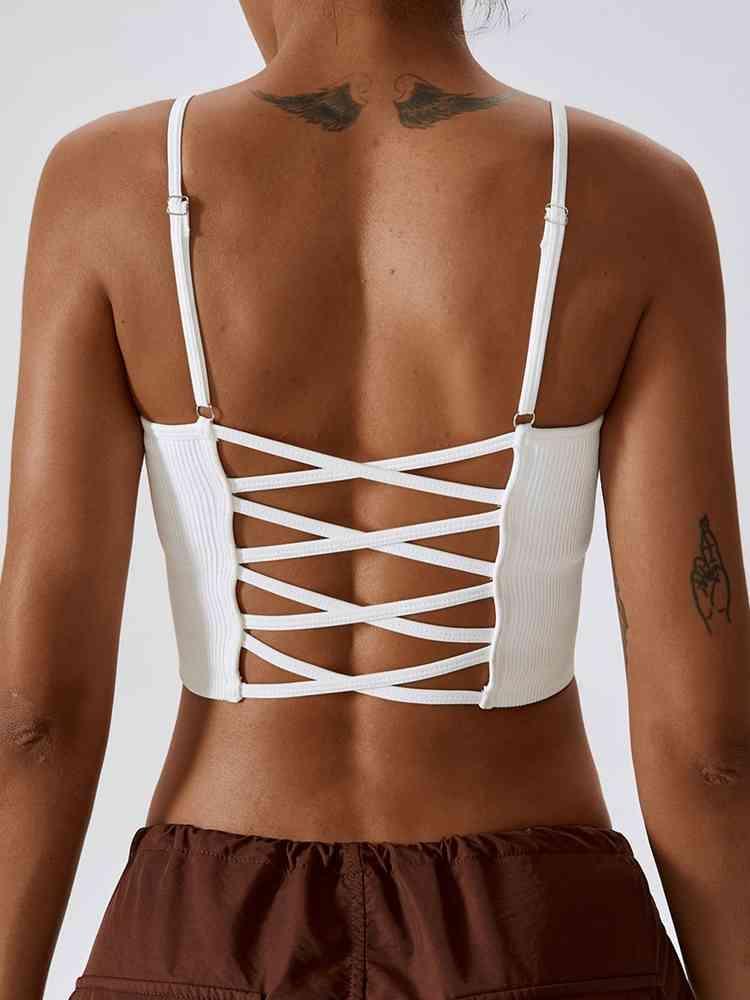 Gabriela Lace-Up Cropped Tank Top