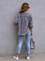 Esperanza Distressed Drop Shoulder Jacket