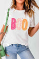 Vianny Round Neck Short Sleeve BOO Graphic T-Shirt - Vestir en Moda
