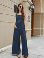 Jaqueline Square Neck Sleeveless Jumpsuits