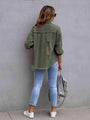 Esperanza Distressed Drop Shoulder Jacket