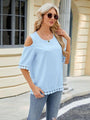 Teresa Cold Shoulder Half Sleeve Blouse