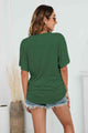 Merida V-Neck Side Ruched T-shirt