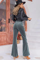 Elena Solid Urban Long Wide Leg Pants - Vestir en Moda