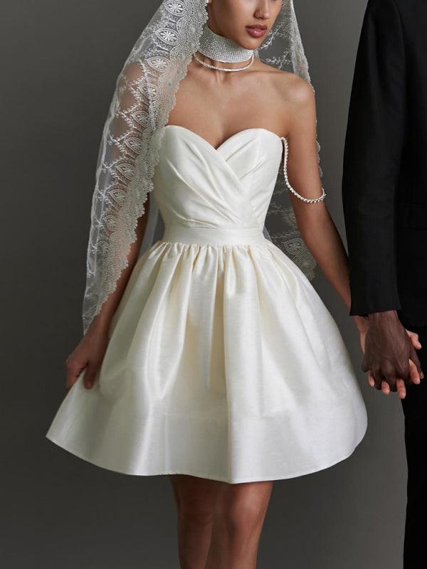 Elliott Pleated Suspender Sexy Temperament Rhinestone Dress - Vestir en Moda