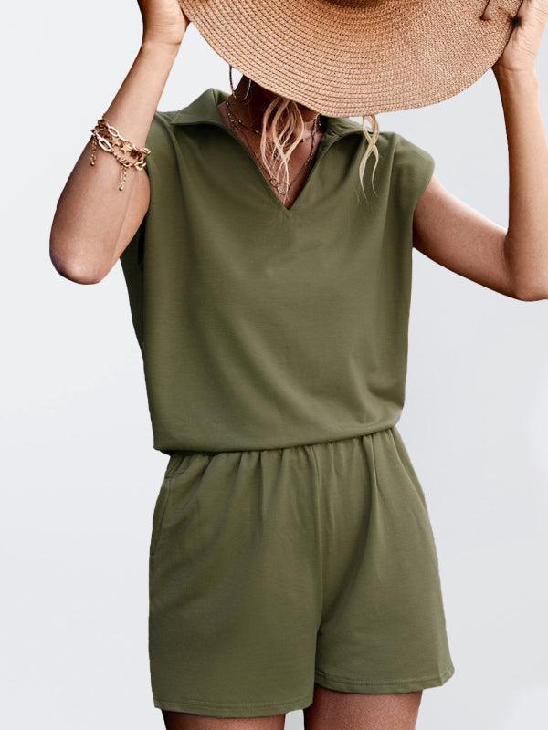 Emily Women's Solid Color Casual Two-piece Set - Vestir en Moda