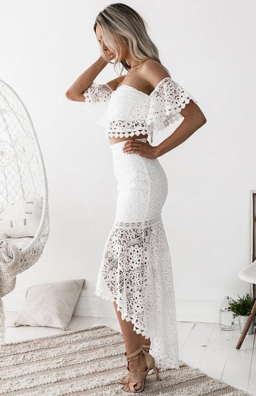 Emma Ladies Casual Fashion Lace Suit Two pieces sets - Vestir en Moda