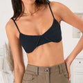 Gaby Scoop Neck Spaghetti Strap Bra Tank