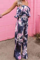 Factima Tie-Dye Layered Strapless Jumpsuits