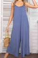 Carolina Spaghetti Strap Scoop Neck Jumpsuits